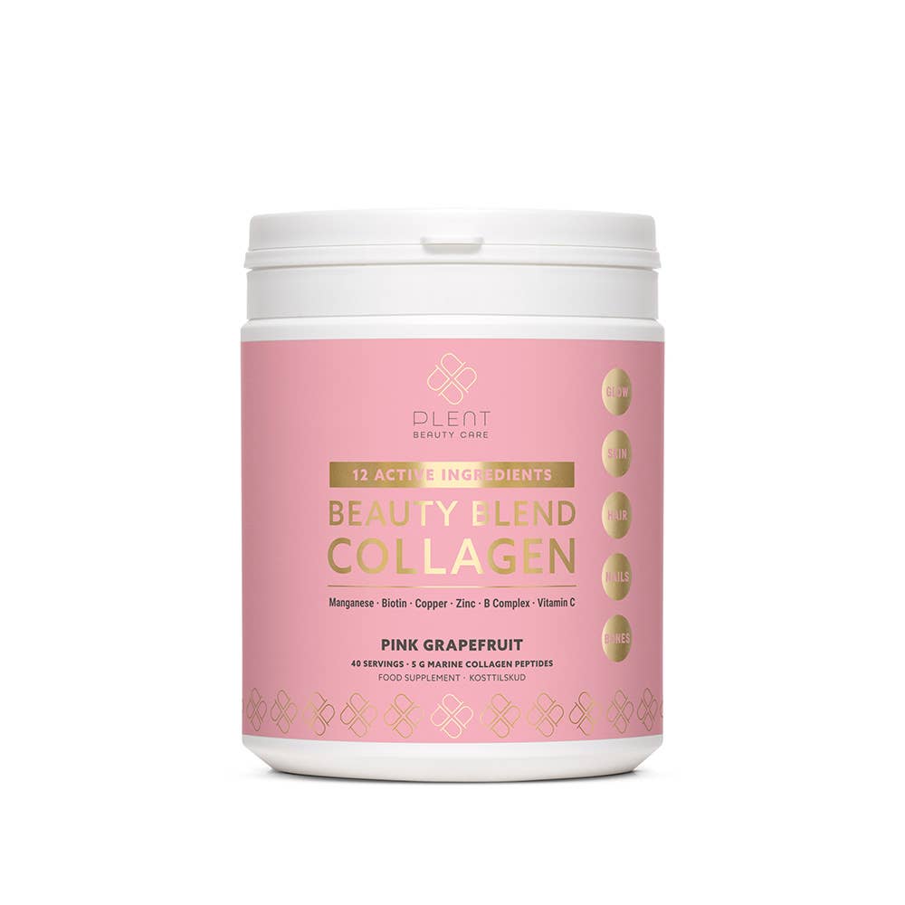 Plent Beauty Care - Wholesale Oral Supplement/Vitamin - BEAUTY BLEND COLLAGEN - Pink Grapefruit - 40 day supply jar1