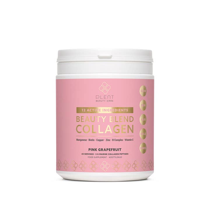 Plent Beauty Care - Wholesale Oral Supplement/Vitamin - BEAUTY BLEND COLLAGEN - Pink Grapefruit - 40 day supply jar1
