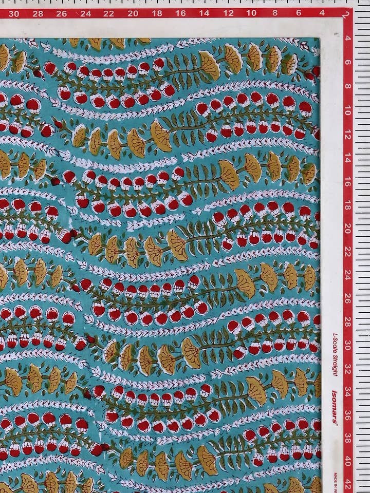 Hand Block Printed Fabrics - Handmade Fabric Yardage, fabric by the yard for wholesale by Jai Texart LLP