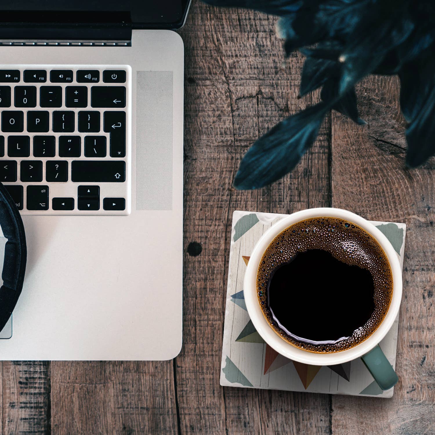 CounterArt/Highland Home/Thirstystone - Wholesale Coasters - Hex Star Single Absorbent Stone Tumbled Tile Coaster4