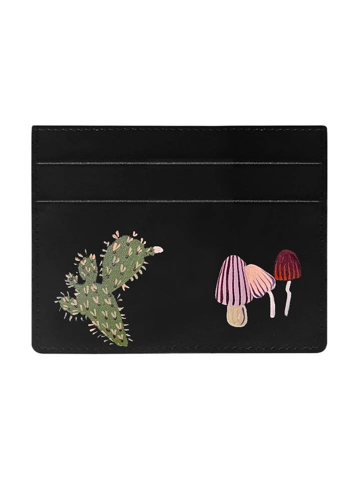 Mushroom Black Cardholder for wholesale by ALEPEL
