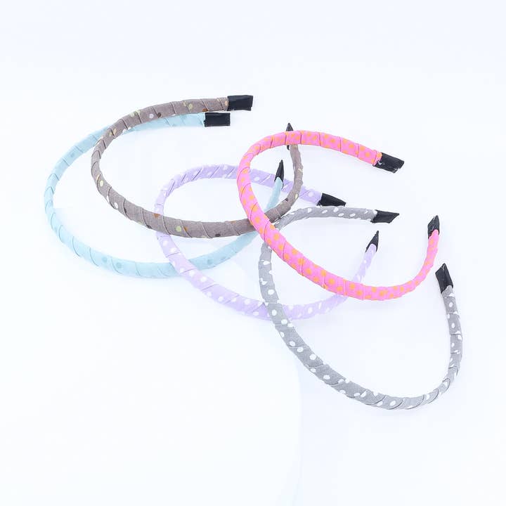 Headband, Girls Headband, Polkadot Headband, Fabric Headband for wholesale by Girls' Dream