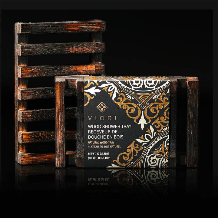 Soporte para bandejas de jabón y barras de madera para venta al por mayor de Viori Beauty