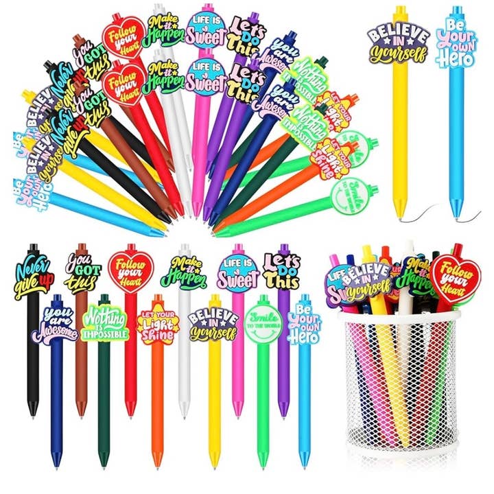 Cross and Crowns - Wholesale Pen - Appreciation charm pens