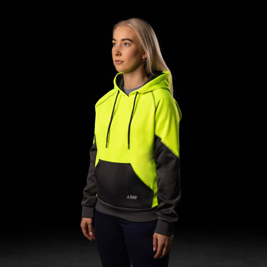 BAD WORKWEAR - Wholesale Hoodie - Women's - BAD WOMENS ESSENTIAL™ HI-VIS FLEECE HOODIE7