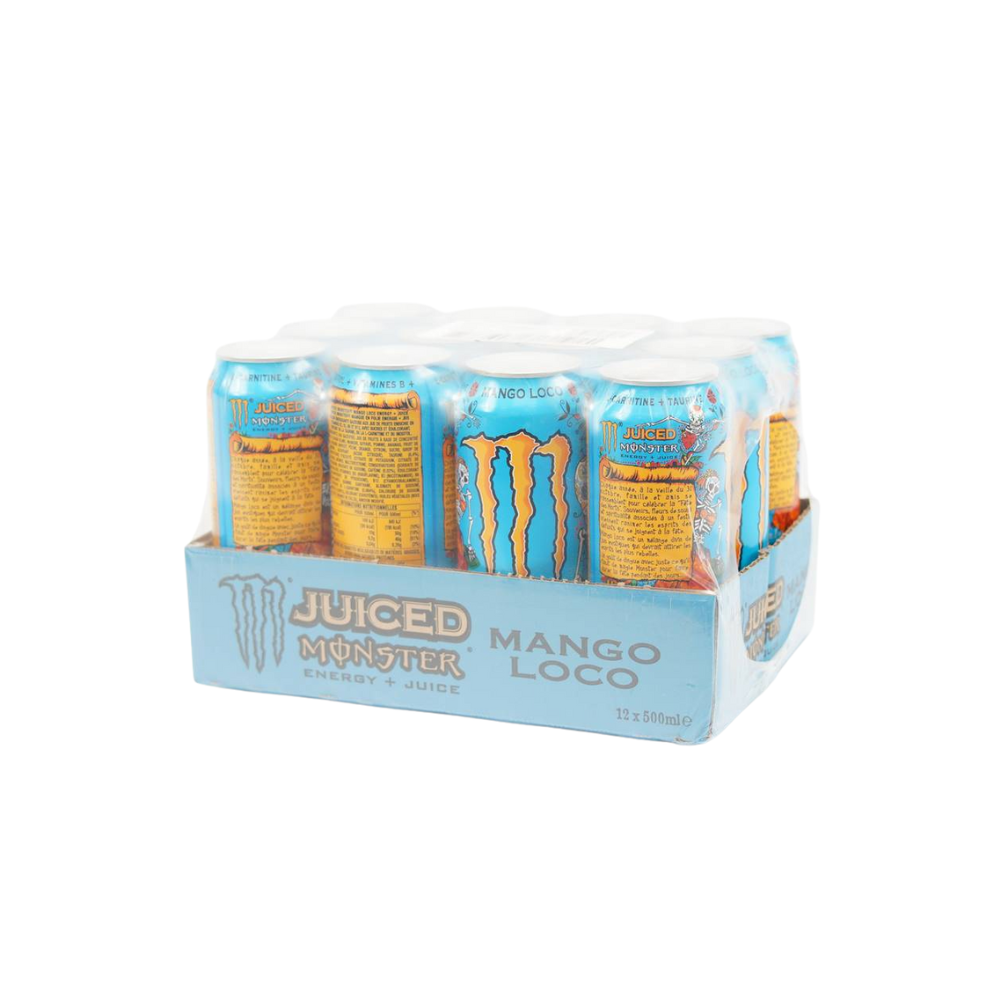 123bonbon – Bebida desportiva/energética por atacado – MONSTER Mango Loco – Monster Energy Juiced sabor frutas exóticas2