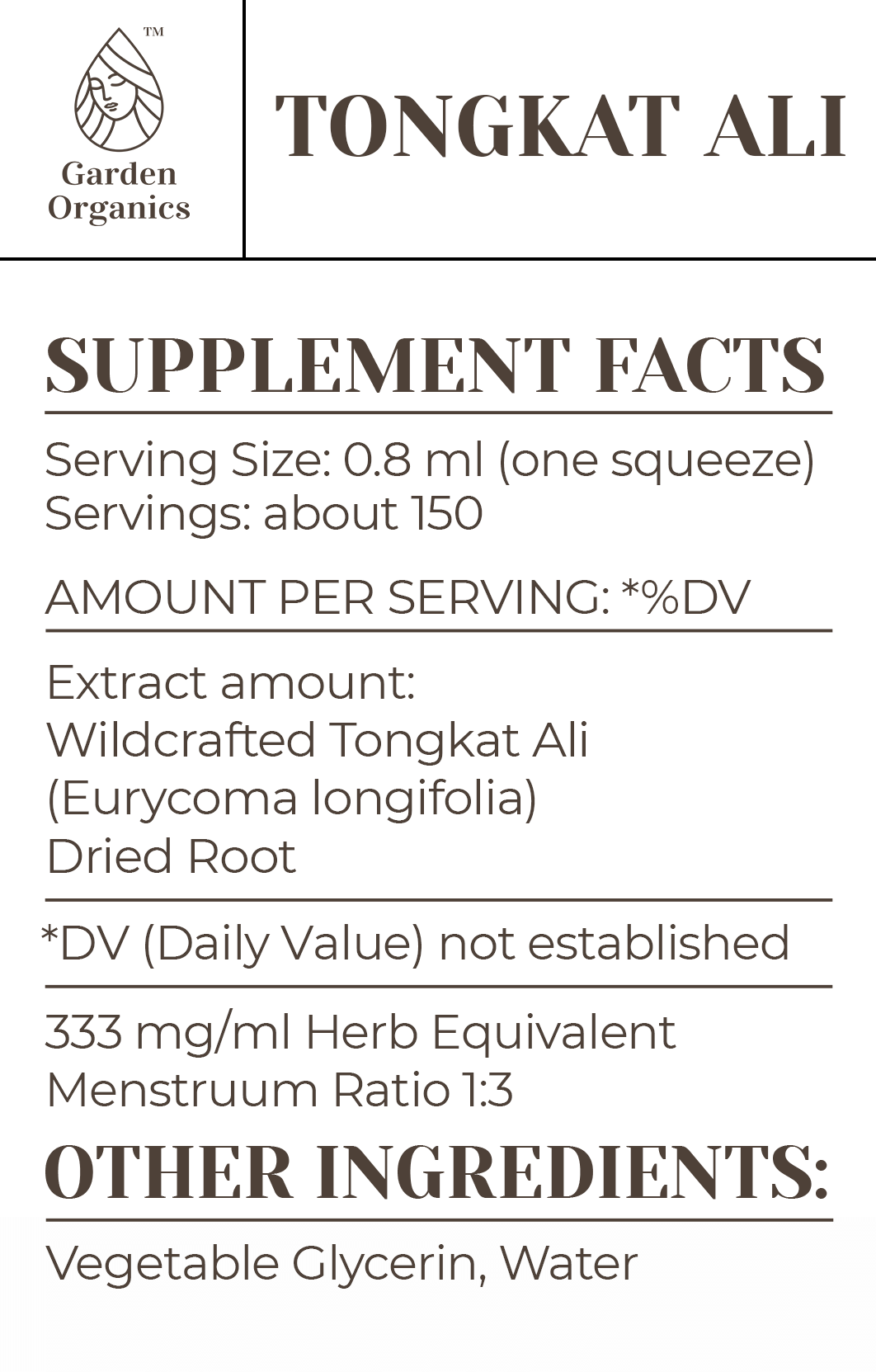 Garden Organics – wholesale Tinktur – Tongkat Ali Tinktur3