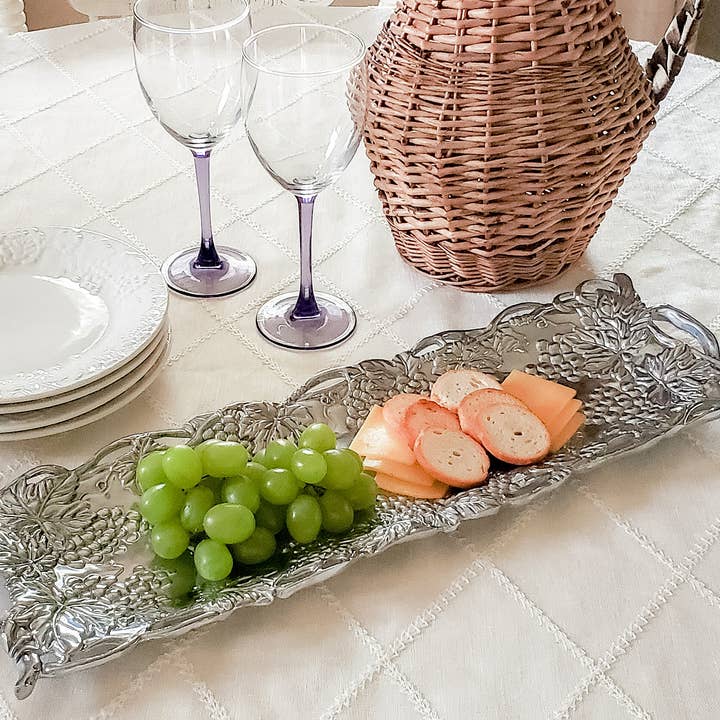 Grape Längliches Tablett für den Großhandel von Arthur Court