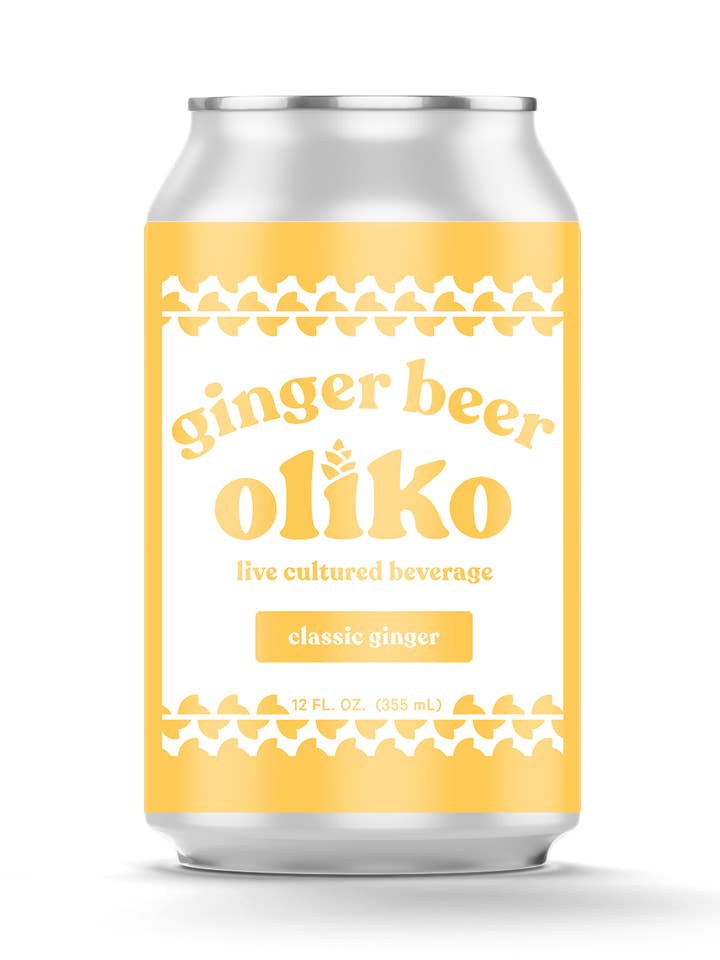 Oliko Ginger Beer 12 Pack Cans for wholesale by MOR Kombucha