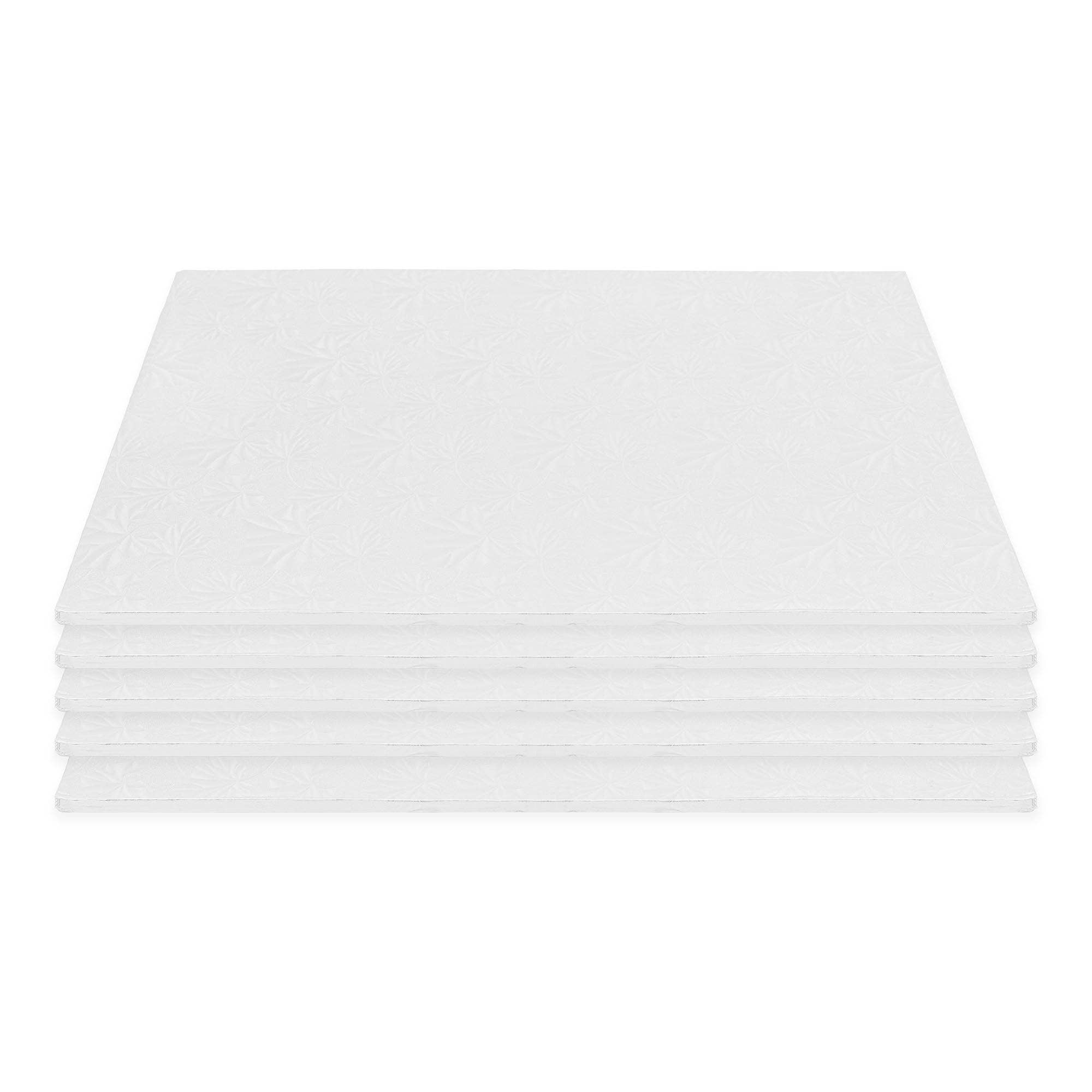 Blanc Demi-feuille à gâteau en filigrane, lot de 5, blanc en vente sur Faire0