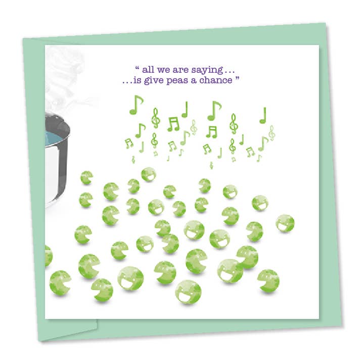 alles was wir sagen ist Erbsen eine Chance geben für den Großhandel von viewbyrufus