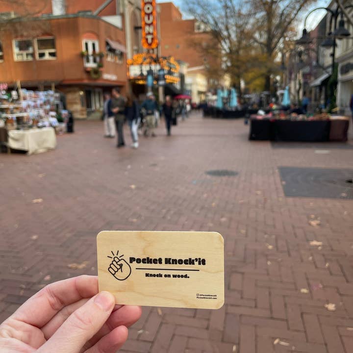 Pocket Knockit – wholesale Samlarobjekt mynt – Pocket Knock'it - ”Knock on Wood” för lycka till gåva5