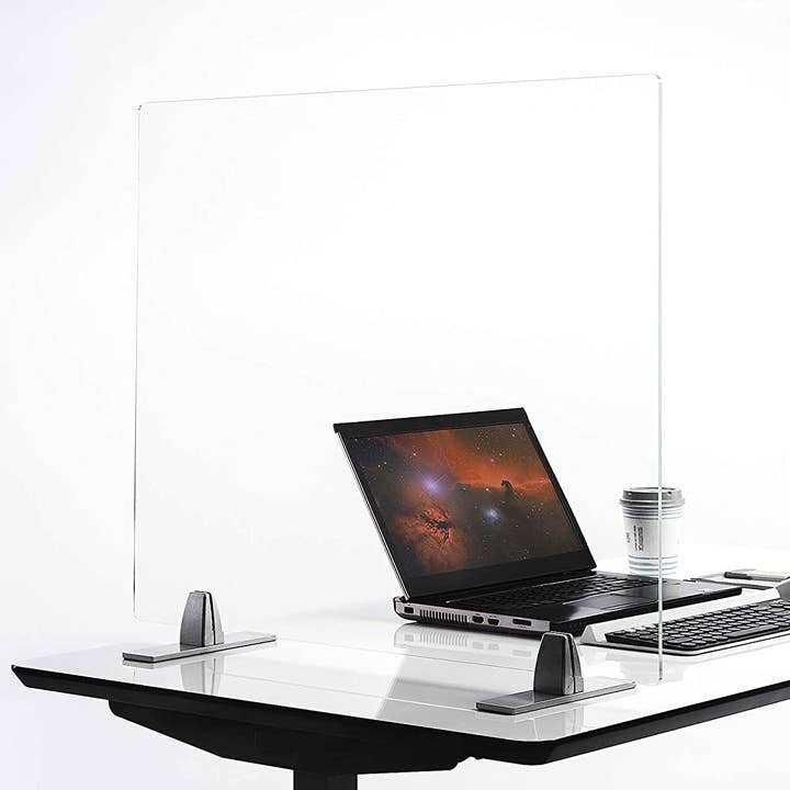 Confezione da 2 pezzi UltraShield Starnuto Guard da tavolo in acrilico per la vendita all'ingrosso da parte di Above Edge