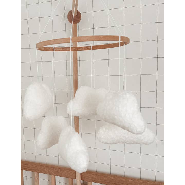 Edie & Joe - Wholesale Baby Mobile - Boucle Cloud Mobile Nursery Decor3