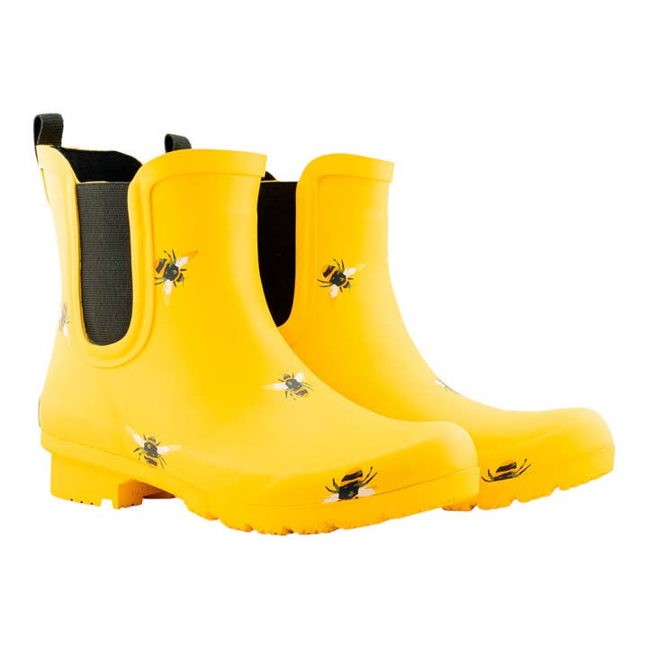 ROMA BOOTS - Wholesale Chelsea Boots - Women's - CHELSEA YELLOW BEES WOMEN'S RAIN BOOTS