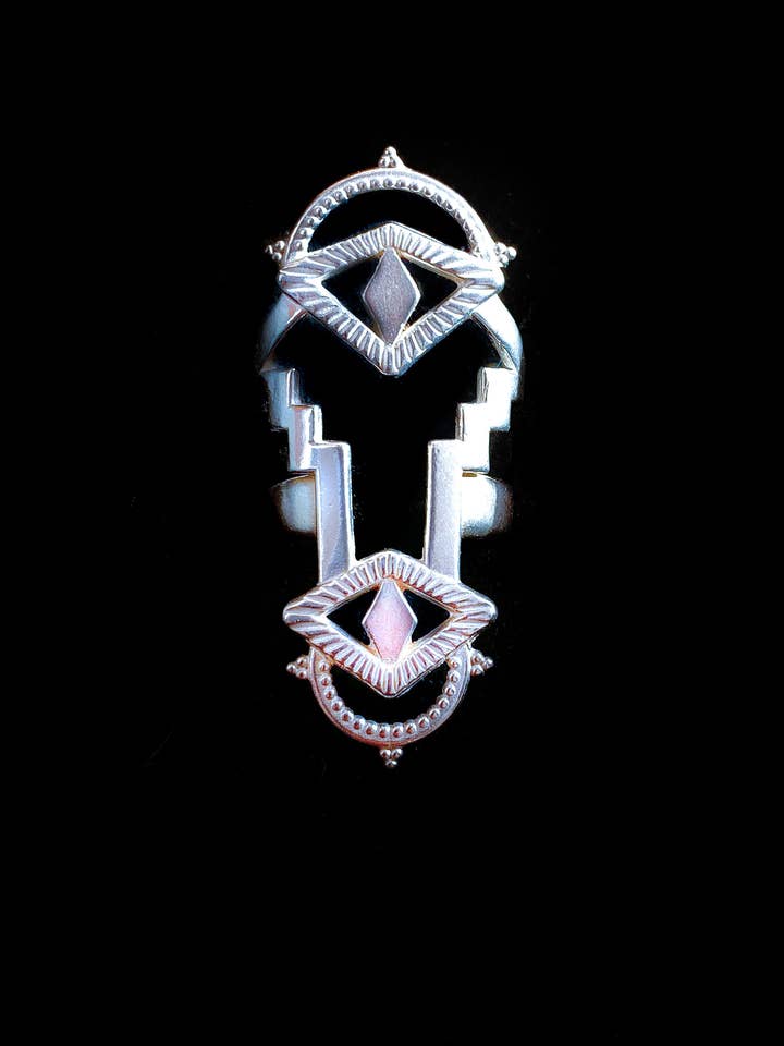 Eyes of the Desert Ring Sterling Silver Unisex for wholesale by SHE ARCHIVES