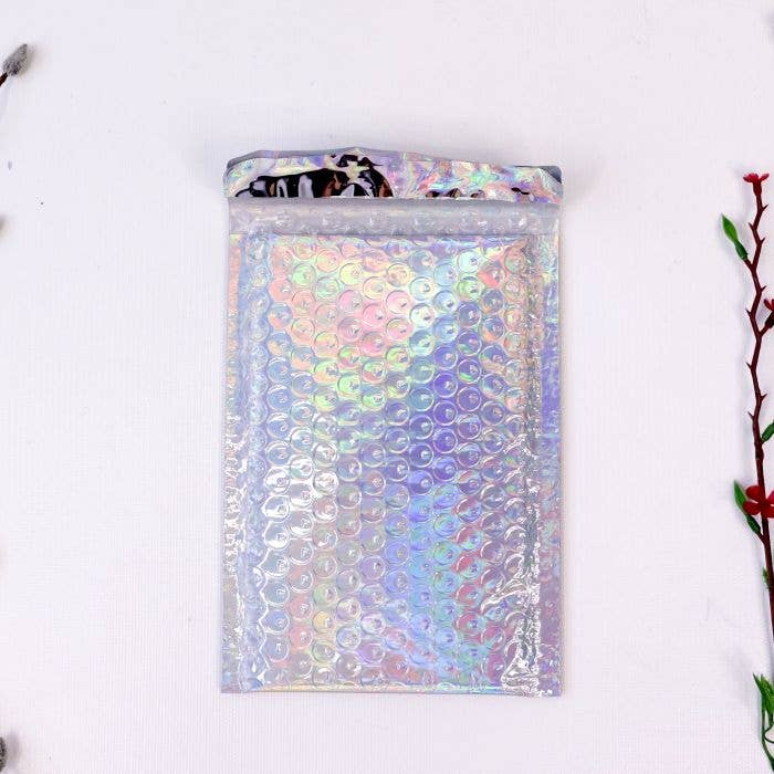 Eleven Fashion - Vente Enveloppe - Pochettes bulle holographiques 4,25 x 8 pouces1