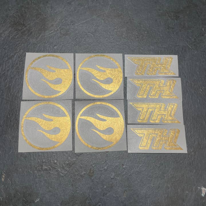 Super Treasure Hunt x TH Sticker Pack Gold Foil Vinyl Decals for wholesale by Printandmake