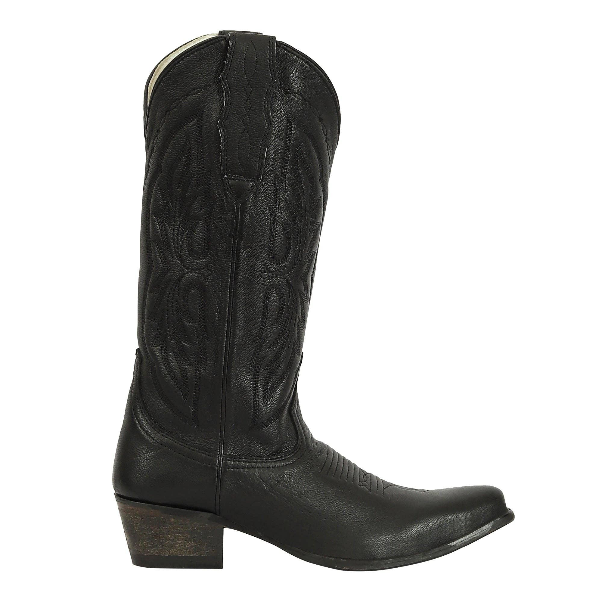 JPC Equestrian - Wholesale Cowboy Boots - Women's - TuffRider Women Cowtown Mid Height Embroidered Leather Snip Toe Western Boots6