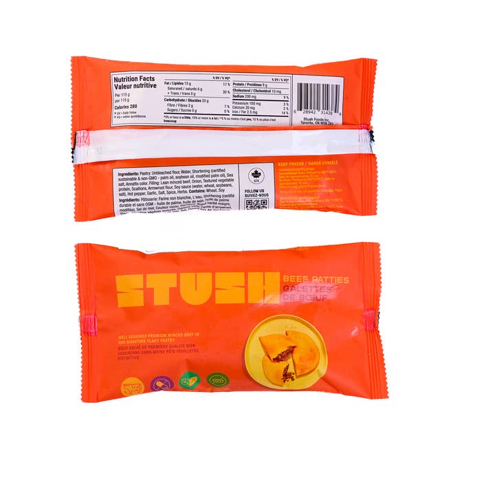 Stush Patty - Wholesale Shelf Stable Prepared Meal - Beef Patty