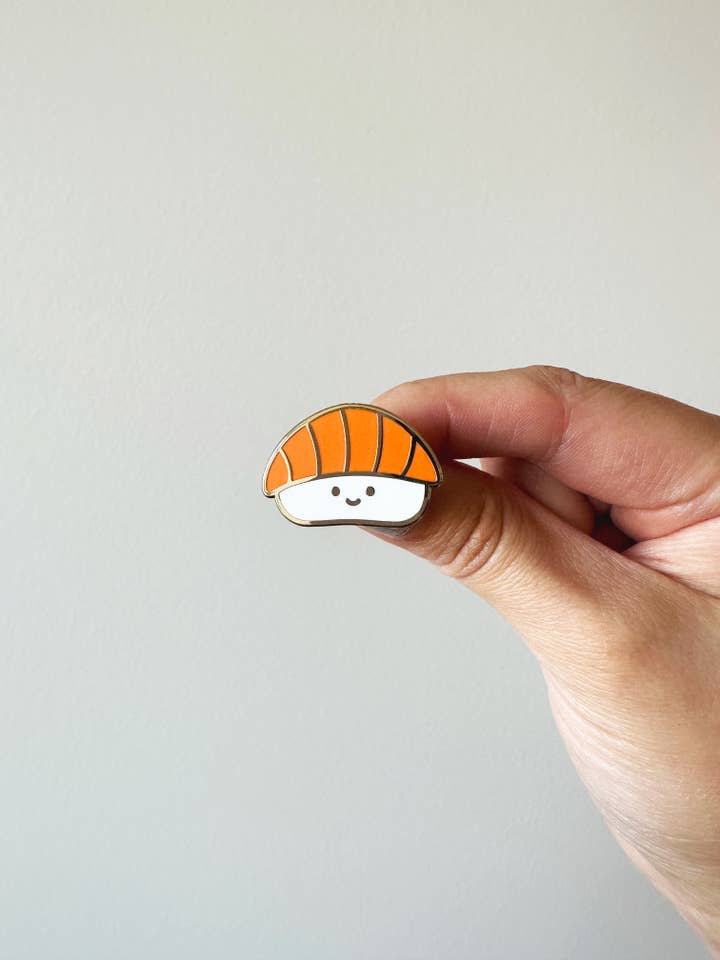 Salmon Nigiri Sushi Pin for wholesale by Tickle Me Lavender