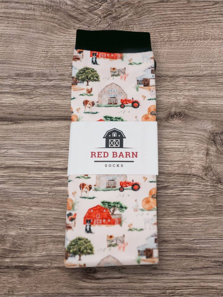 Farm Life for wholesale by Red Barn Socks