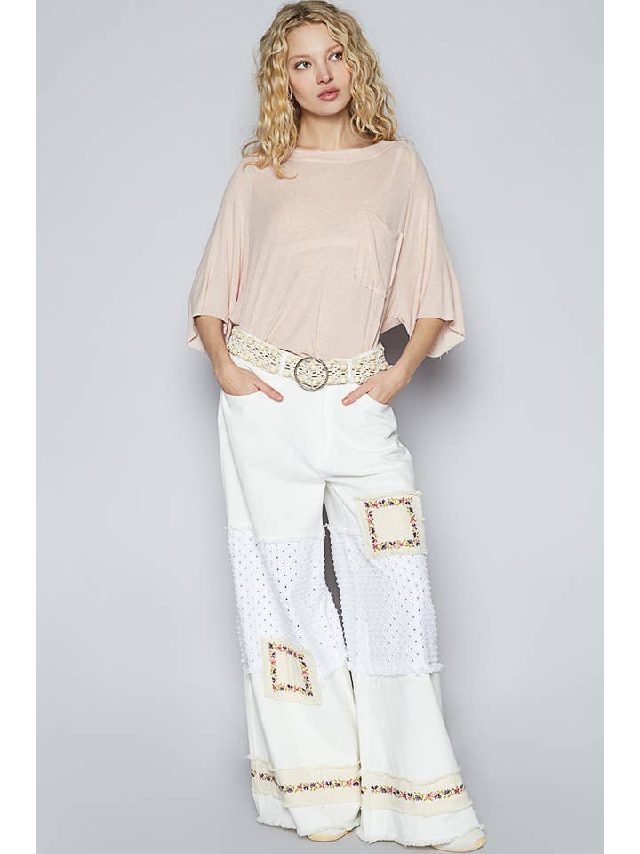 Pol Clothing - Wholesale Knit top – Women's - Vintage Washed Relaxed Fit Jersey Top Everyday Tee SALE30