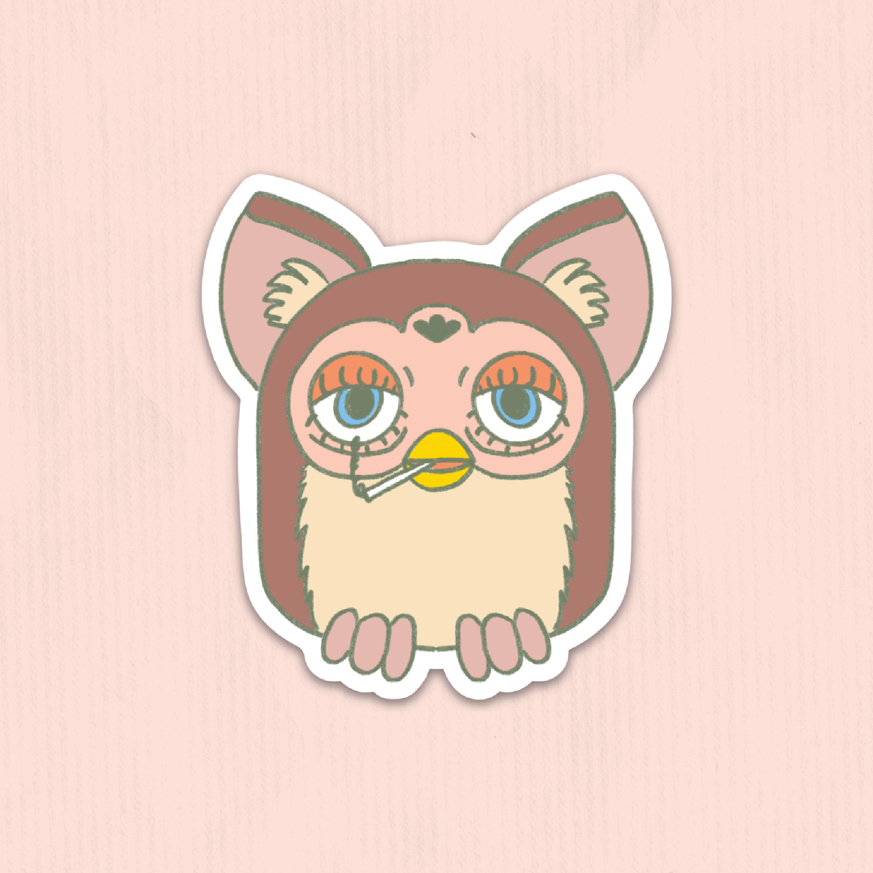 Articuh - Wholesale Sticker - Unhinged Furby Vinyl Sticker1