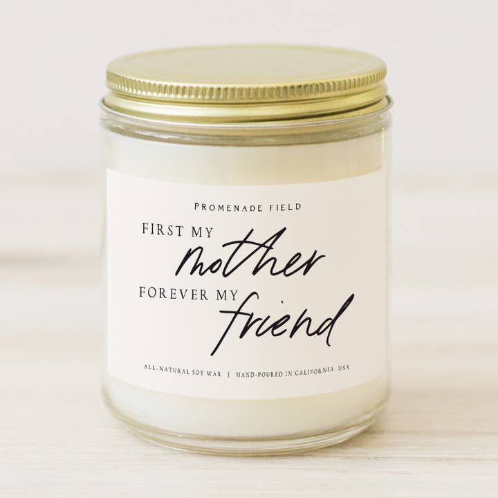Candela First My Mother Forever My Friend, regalo per la festa della mamma per la vendita all'ingrosso da parte di Promenade Field