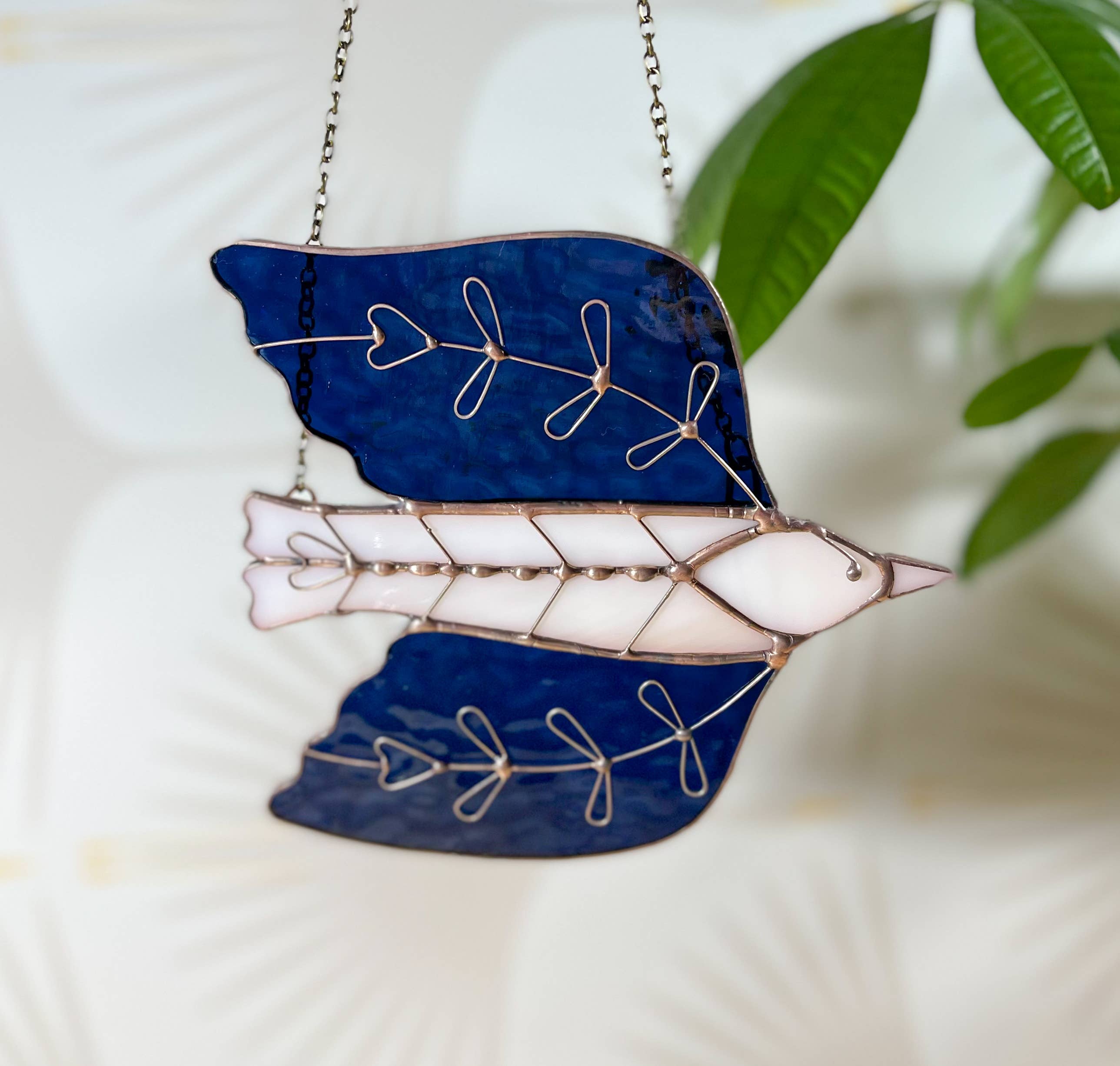 Samara Designs Studio – wholesale Suncatcher – Stained Glass Folk Art Bird7