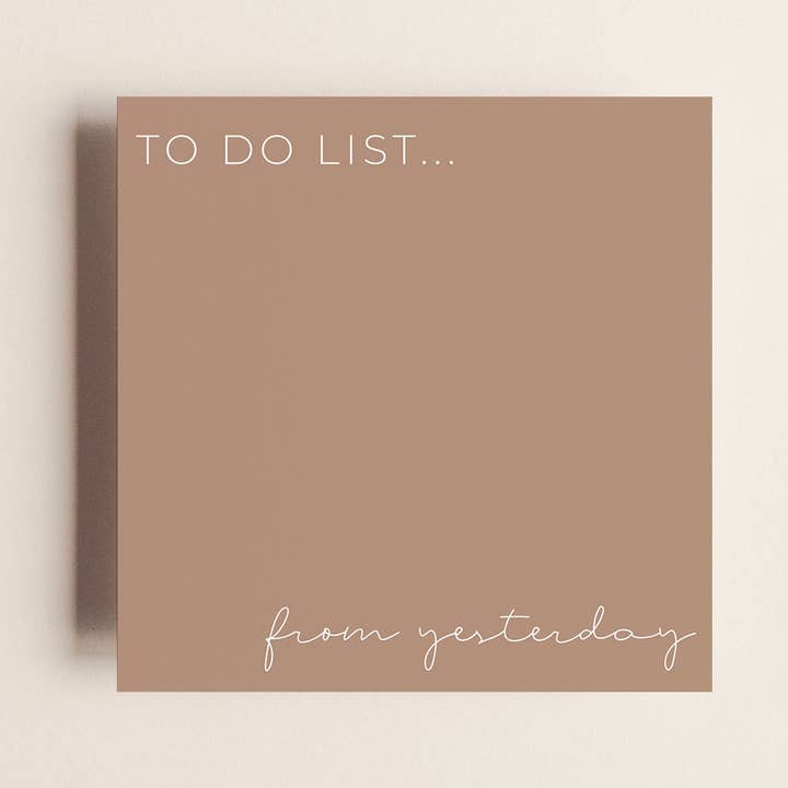 To Do List from Yesterday Sticky Notes for wholesale by Creativien Studio
