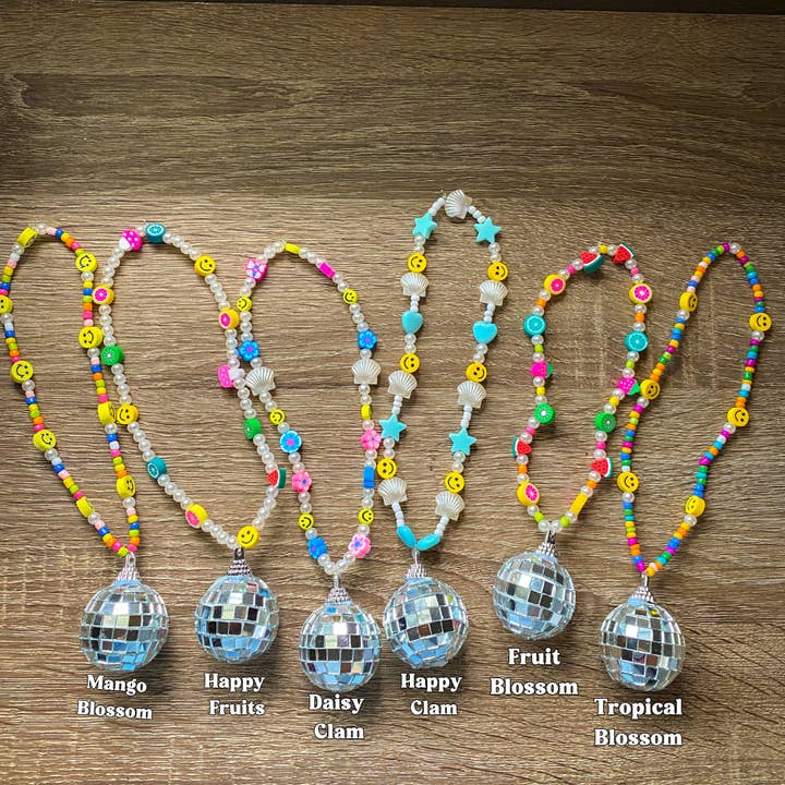 Sun Moon & Stars Co. - Wholesale Car Decorative Charm - Women's - Happy Fruits Disco Ball Car Charm1