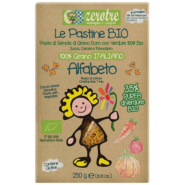 Casa Rustichella by Rustichella d'Abruzzo SpA - Wholesale Pasta - Alphabet with Organic Vegetable Puree 250g