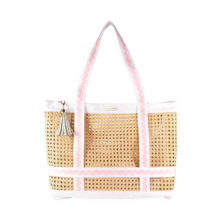 Beach Hat Tote, Lilly Garden Home for wholesale by Lilly Pulitzer by Lifeguard Press