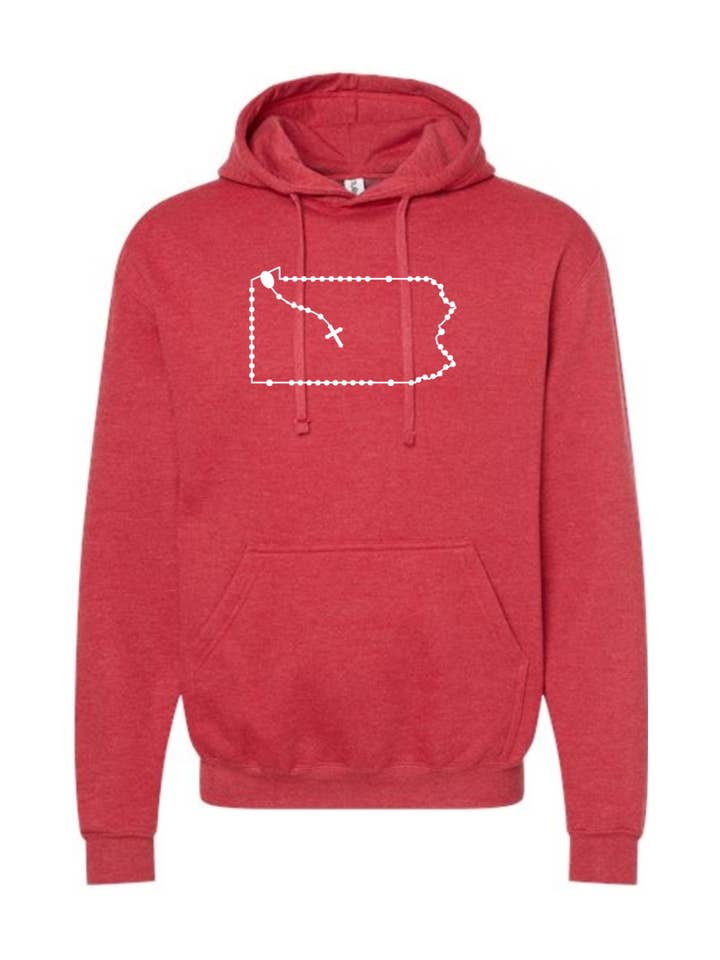 Pennsylvania Katolsk Rosenkrans Hættetrøje Sweatshirt for engroshandel hos Sock Religious