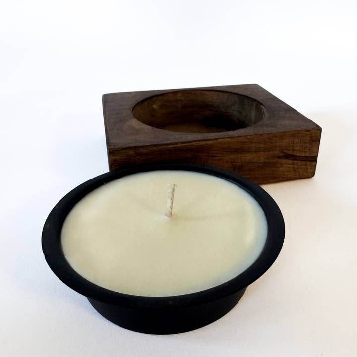 Forever Green Art – wholesale Burkljus – 100% soja trä ost mögel hand hällde ljus - 1 hål