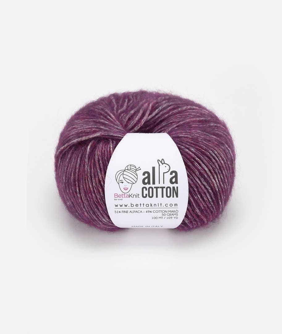 BettaKnit - Vente Fils à tricoter - Alpa Cotton - Lot de 10 pelotes10