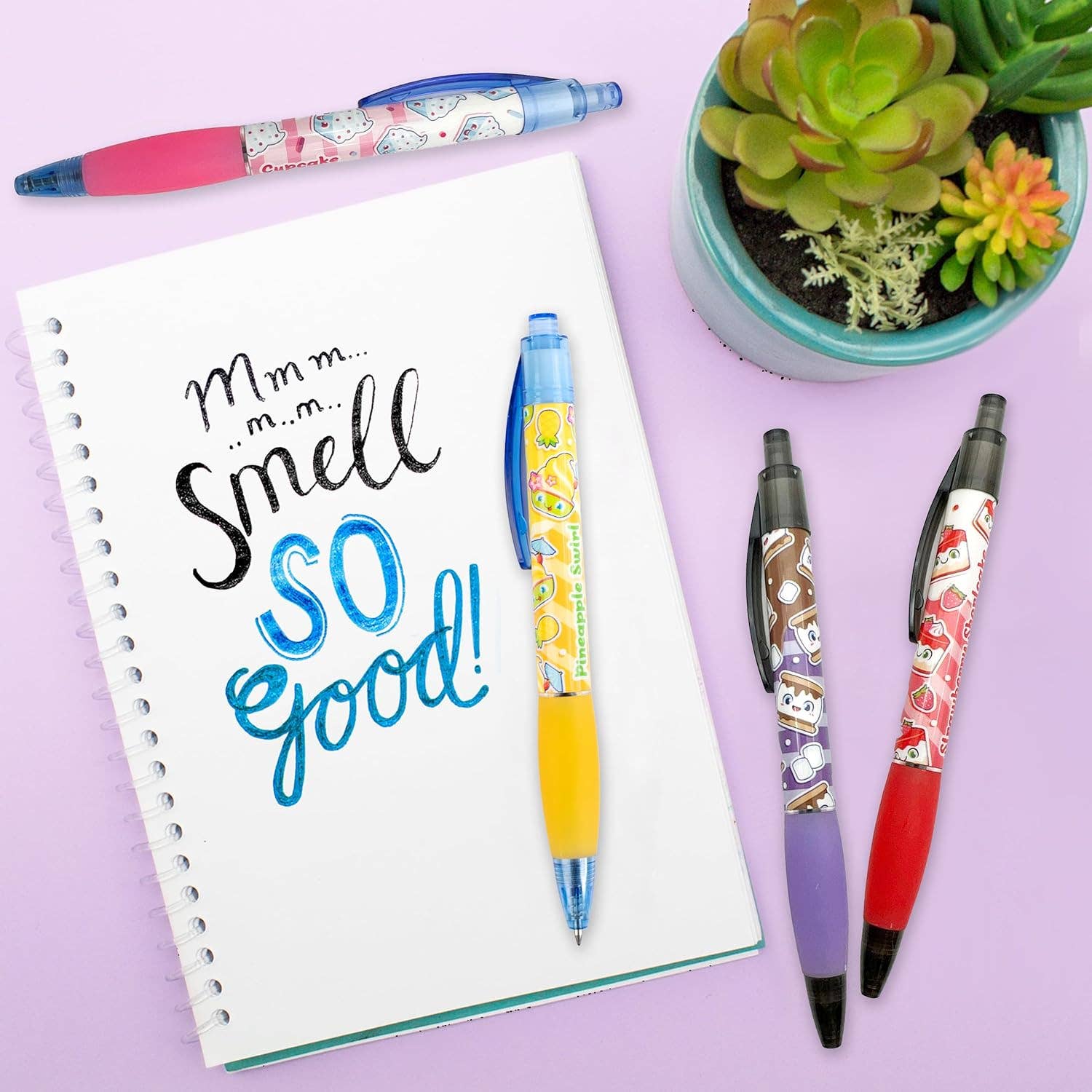 Scentco, Inc - Wholesale Pen - Dessert Smens Set of 4- Scented Grip Pens4