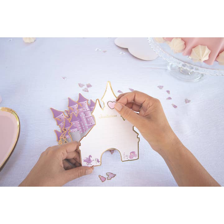 SET OF 8 PRINCESS INVITATIONS for wholesale by Tim&Puce Factory