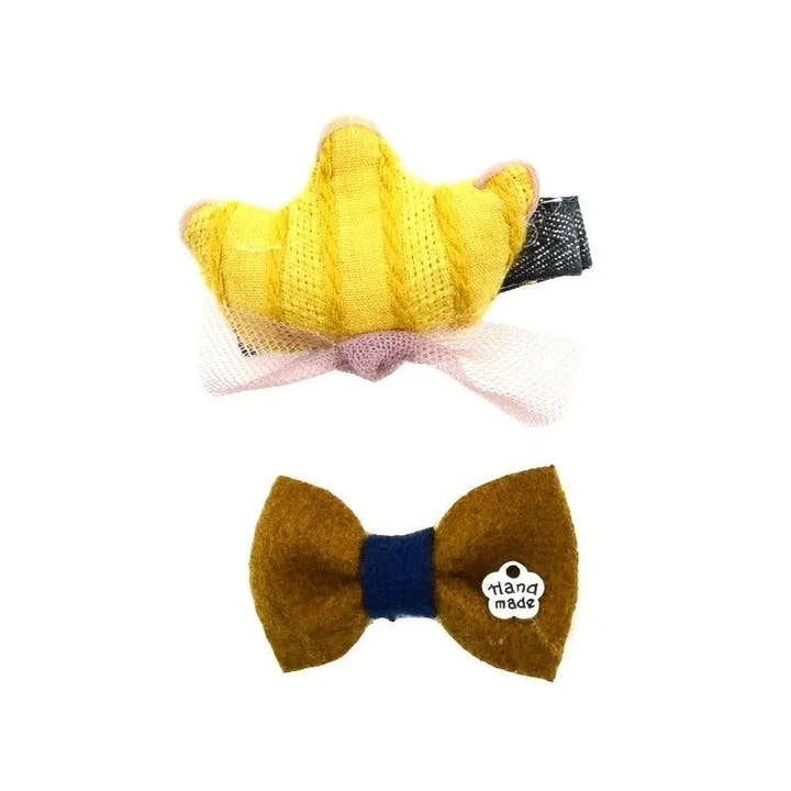 🎀 Children's Hairpin Set Crown and Bow for wholesale by Miss Minna