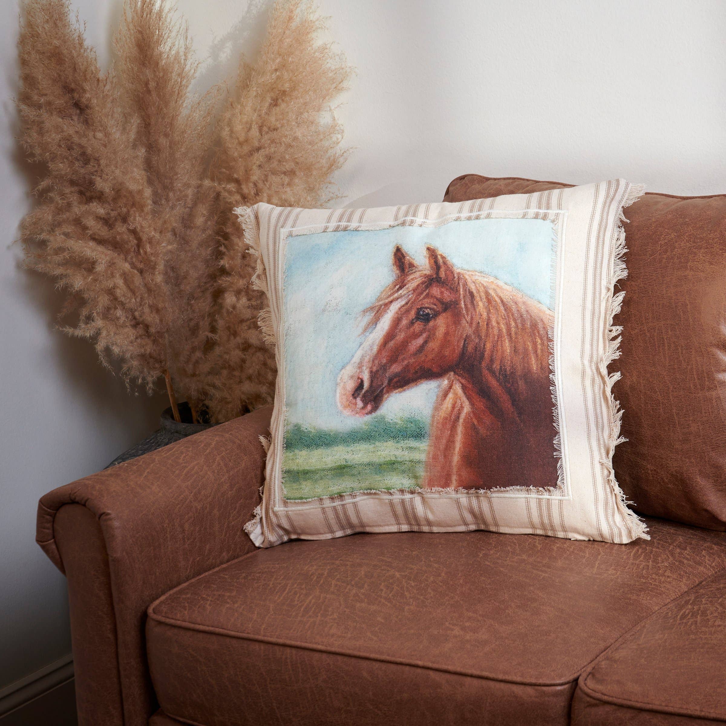 Primitives by Kathy - Wholesale Throw/Decorative Pillow - Horse Pillow5
