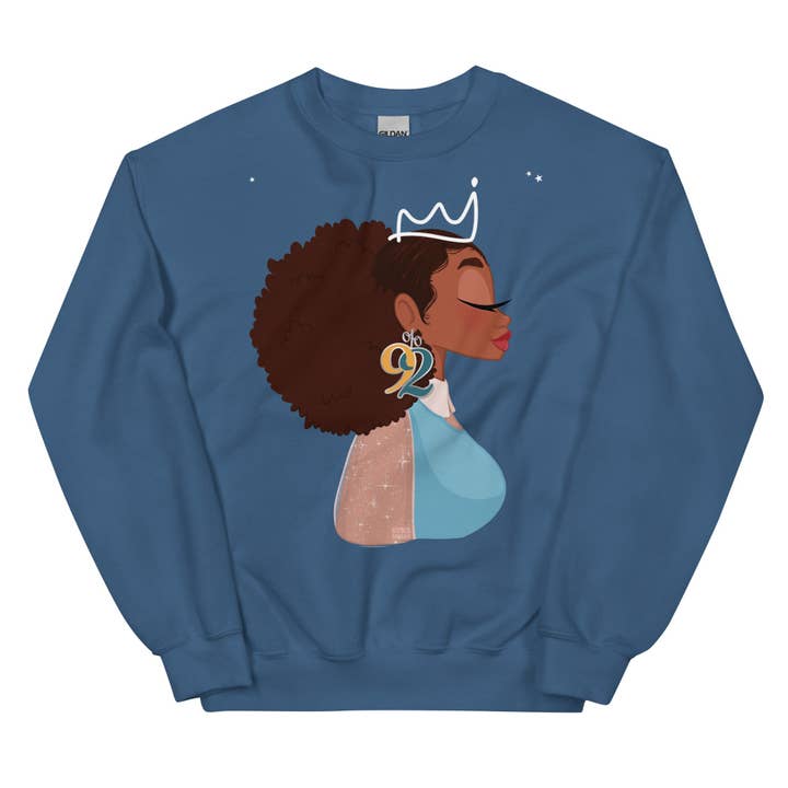 92 Percent Queen, Unisex Sweatshirt for wholesale by The DynaSmiles Stationery