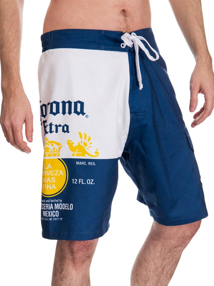 Boardshorts de bain pour homme Corona Extra Bottle pour la vente par Calhoun Sportswear