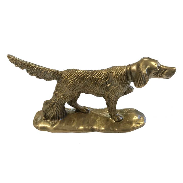 Madison Bay Co. - Historical Home Decor Reproductions - Wholesale Decorative Figurine - 6" Solid Brass Pointer Dog Paperweight