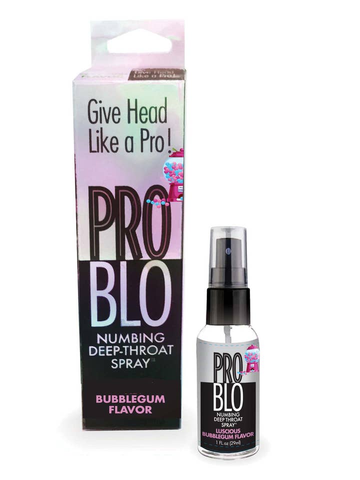 Spray Anesthésiant pour la Gorge Pro Blo - Bubblegum pour la vente par Little Genie Productions