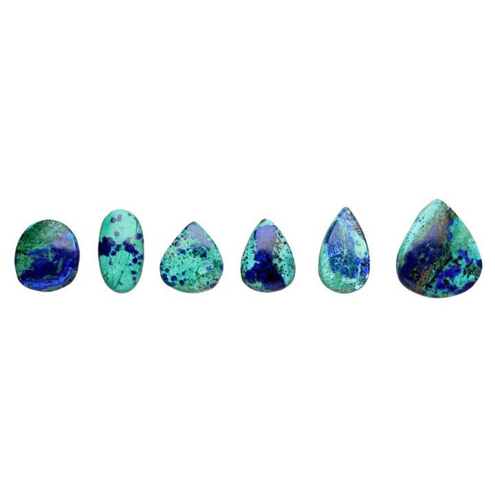Cabochon di Azurite Malachite per la vendita all'ingrosso da parte di Vives de la Cortada S.L