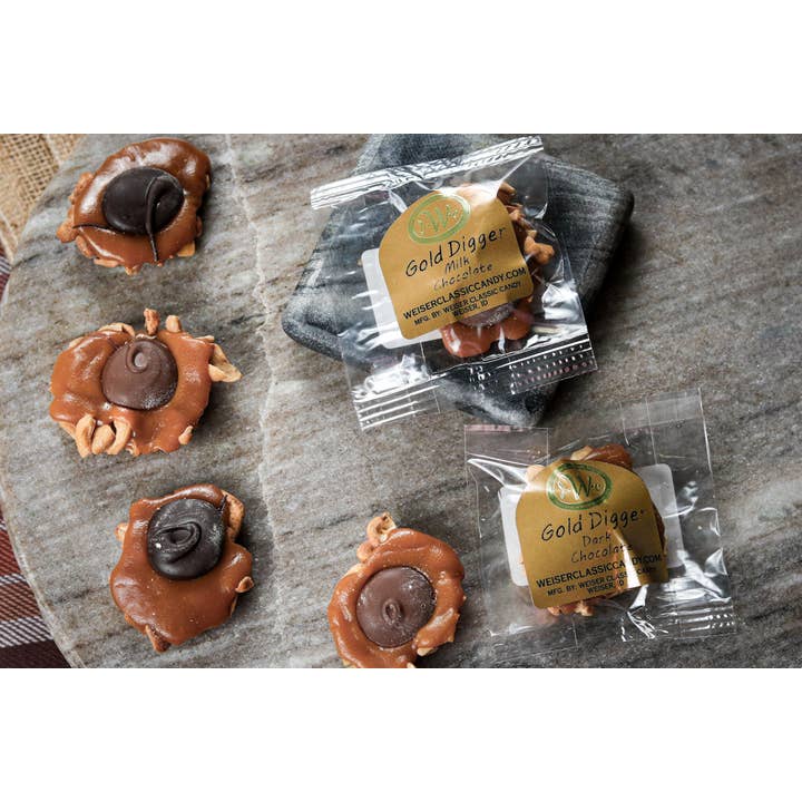 Weiser Classic Candy - Wholesale Chocolate Covered Sweets - Individual Gold Diggers