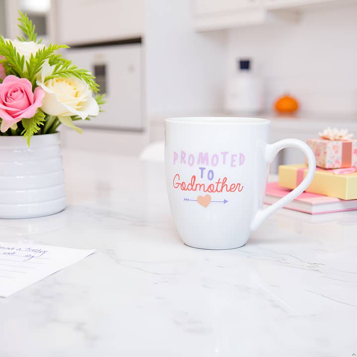 Pearhead - Wholesale Coffee Mug - Promoted to Godmother Coffee Mug, White3