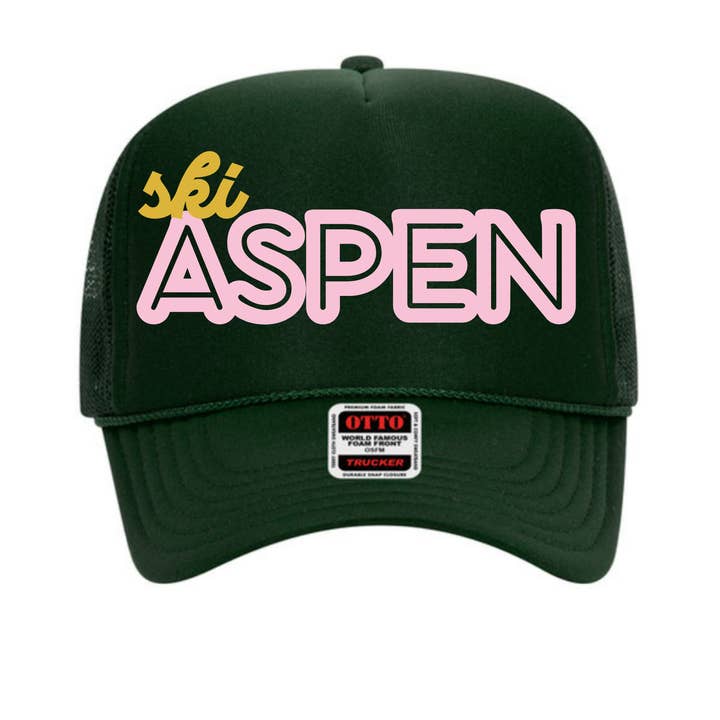 Ski-Stadt Trucker-Kappe Colorado für den Großhandel von The Après Allstars