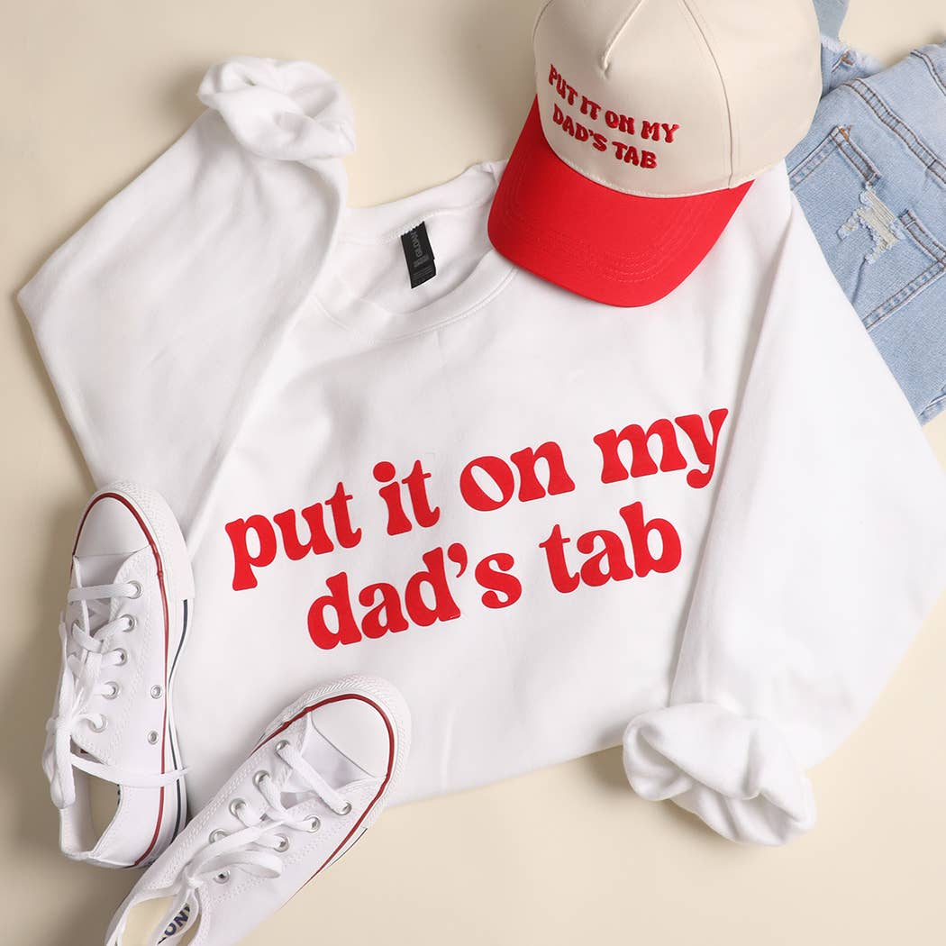 Fashion City - Wholesale Graphic Sweatshirt - Unisex - PUT IT ON MY DAD'S TAB MIDWEIGHT Crewneck Sweatshirt10